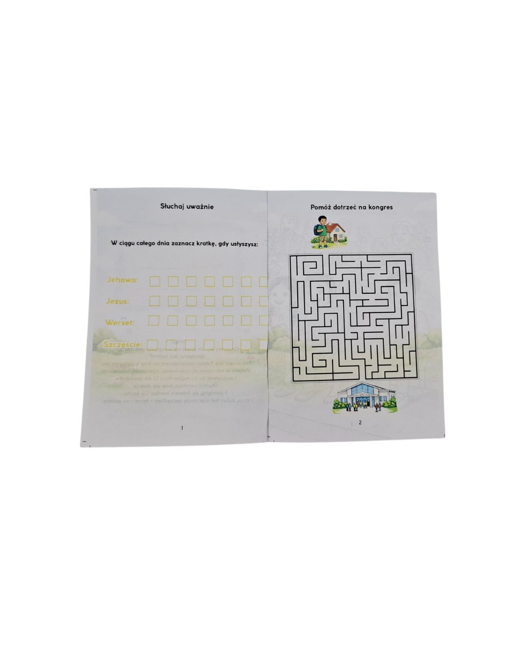 notes, notatnik JW, Kolorowanka JW dla dzieci na kongres Świadków Jehowy Szczeście bez końca